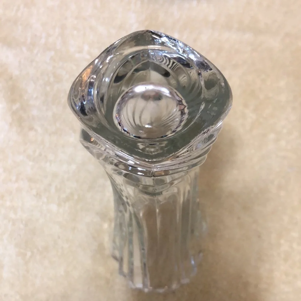 Mikasa Crystal Flores Bud Vase Art Deco Style 8”